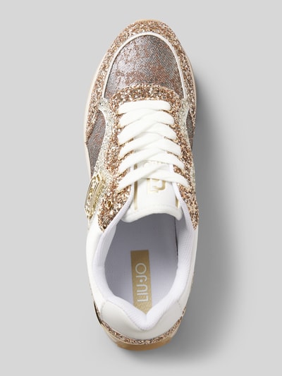 Liu Jo Sneaker mit Label-Details Modell 'MAXI WONDER' Gold 3