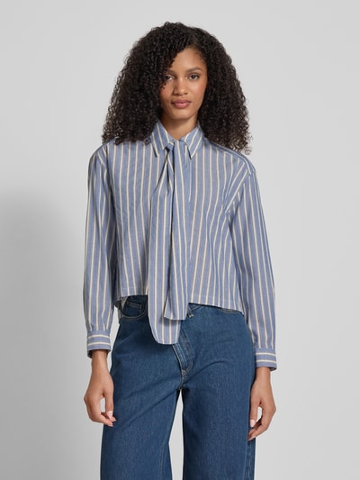 Jake*s Casual Hemdbluse mit Knopfleiste Jeansblau 4