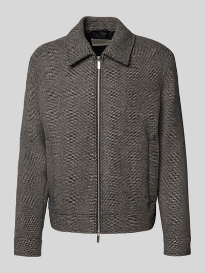 SELECTED HOMME Regular Fit Jacke aus Woll-Mix Anthrazit 2