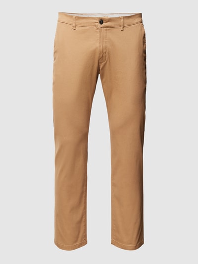 Jack & Jones Plus PLUS SIZE stoffen broek met knoop- en ritssluiting, model 'MARCO' Cognac - 2