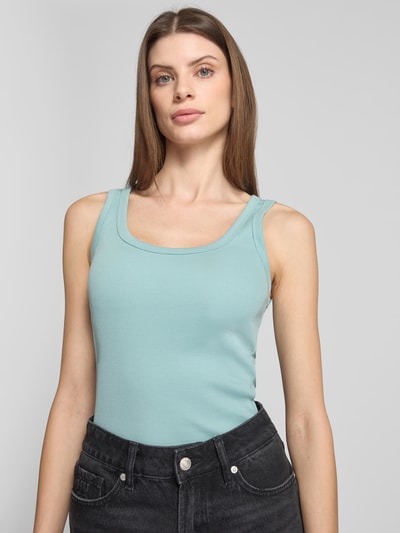 Marc O'Polo Slim fit tanktop van katoenmix Mintgroen - 3