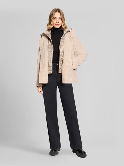Gil Bret Regular Fit Teddyjacke aus Woll-Mix Sand 1