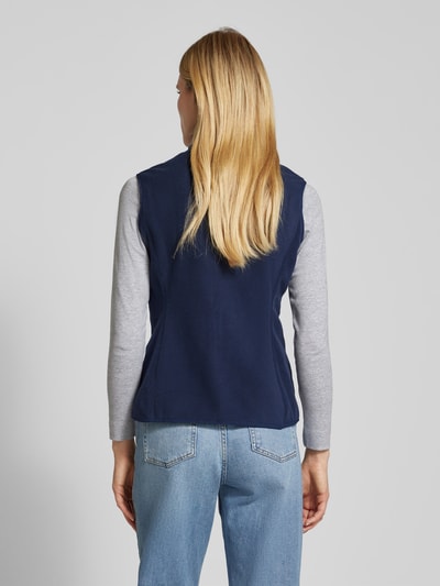 Christian Berg Woman Fleecegilet met opstaande kraag Donkerblauw - 5