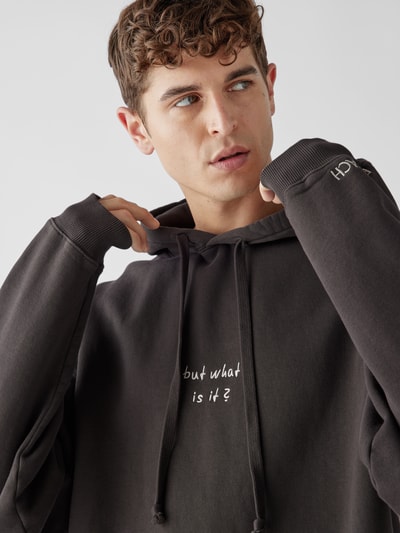 Preach Oversized Hoodie mit Statement-Stitching Anthrazit 3