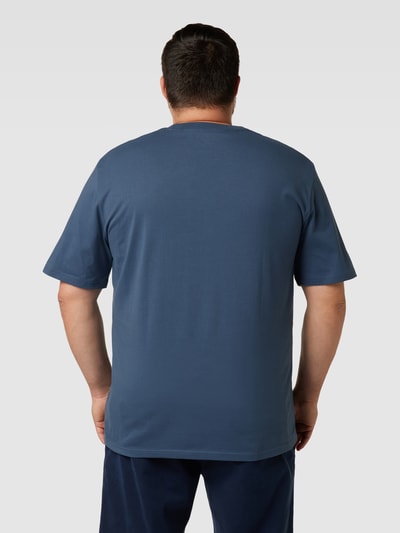 MARC O’POLO PLUS PLUS SIZE T-Shirt mit Label-Print Rauchblau 5