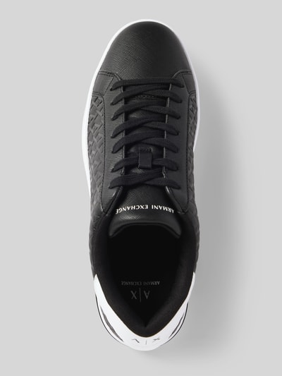 ARMANI EXCHANGE Sneakers met vetersluiting, model 'London' Zwart - 4