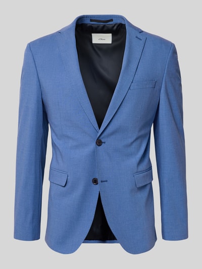 s.Oliver BLACK LABEL Slim Fit Anzugsakko mit Viskose-Anteil Blau 2