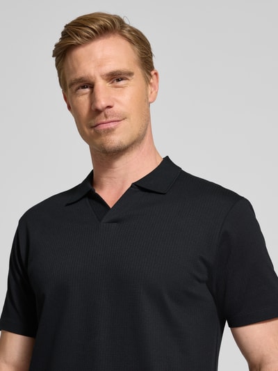 Strellson Regular Fit Poloshirt aus reiner Baumwolle Black 3
