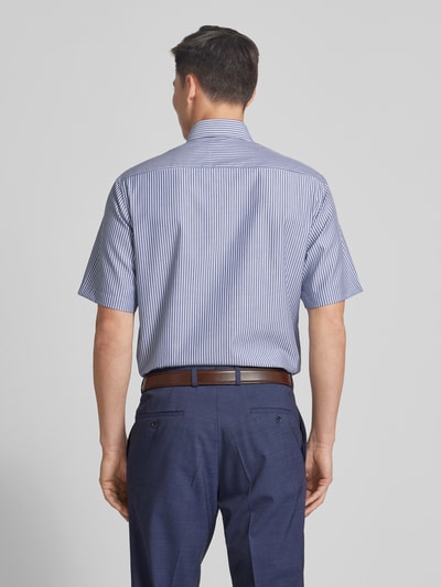 Eterna Comfort fit zakelijk overhemd met 1/2-mouwen Marineblauw - 5
