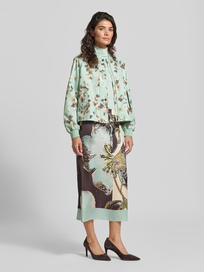 Marc Cain Blouson in all-over look met opstaande kraag Mintgroen - 1