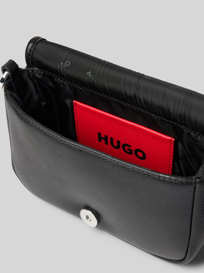 HUGO Handtasche mit Label-Print Modell 'Bel' Black 5