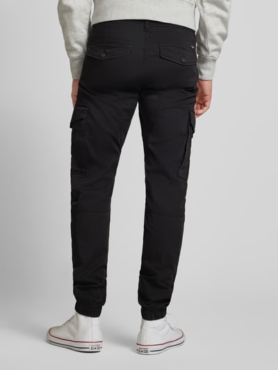 Jack & Jones Tapered Fit Cargohose mit Gürtelschlaufen Modell 'PAUL FLAKE' Black 5