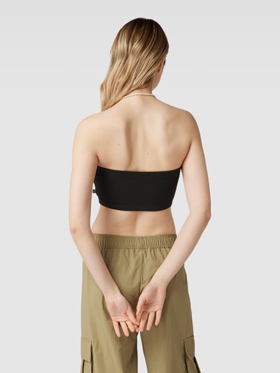 QS Bandeau-Top mit Rippstruktur Black 5