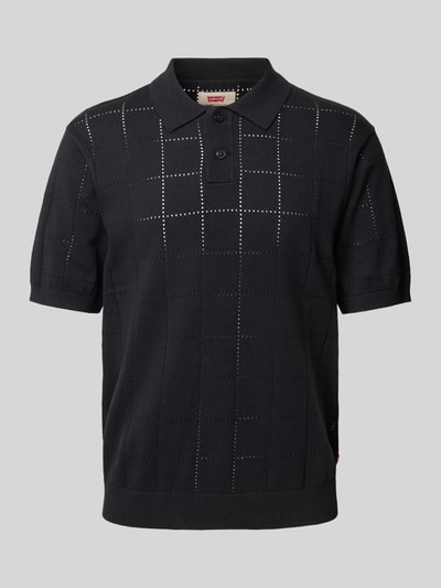 Levi's® Koszulka polo z prążkowanymi wykończeniami Czarny 2