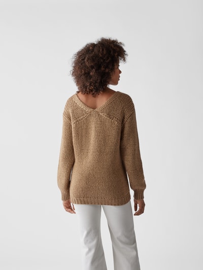 Forte Forte Pullover mit U-Ausschnitt Camel 5