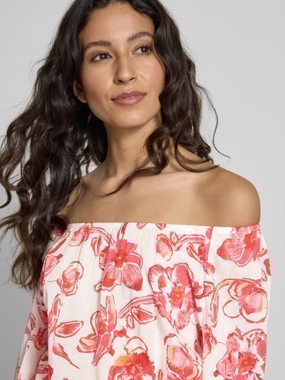 Christian Berg Woman Regular Fit Bluse mit 3/4-Arm Hellrot 3