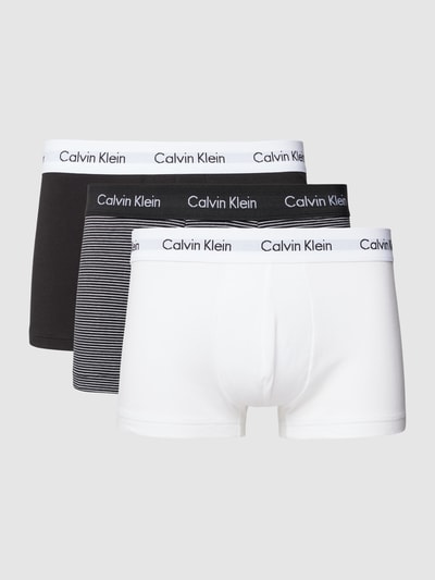 Calvin Klein Underwear Trunks mit elastischem Label-Bund im 3er-Pack Weiss 1