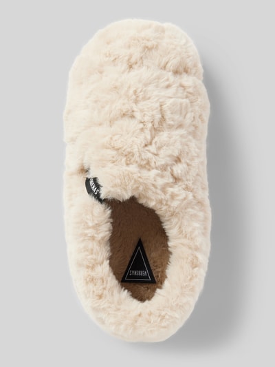 Verbenas Slippers met imitatiebont, model 'YALE DAMARA' Beige - 3