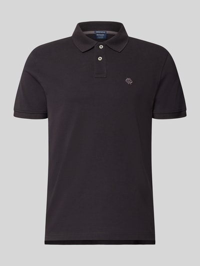 Produktfoto, Regular Fit Poloshirt mit Label-Stitching von MCNEAL z bawełny, krój regular fit, listwa guzikowa, długość tyłu 70 cm, rozmiar M