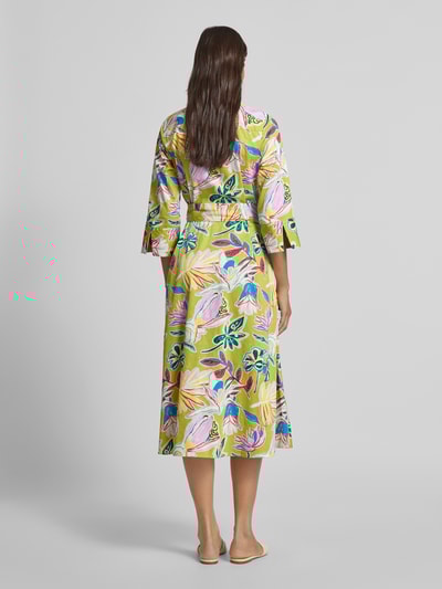 Christian Berg Woman Midikleid mit Bindegürtel Apfel 5