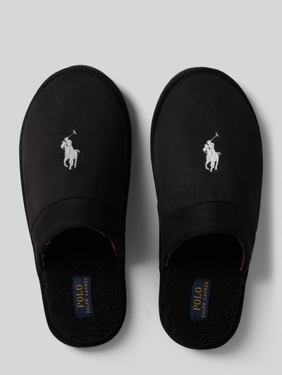 Polo Ralph Lauren Slides mit Logo-Stitching Modell 'KLARENCE' Black 3