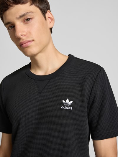 adidas Originals T-shirt met labelstitching Zwart - 3