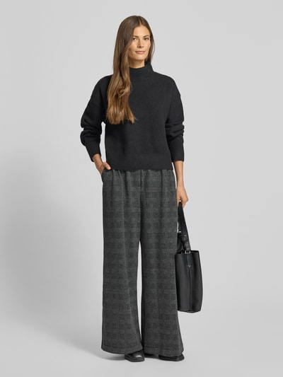 Apricot Stoffhose mit elastischem Bund Anthrazit 1