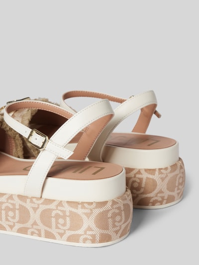 Liu Jo Sandalen met labeldetail, model 'SOMMER' Beige - 2