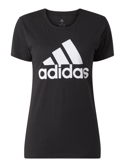 ADIDAS SPORTSWEAR T-shirt z nadrukiem z logo  Czarny 2