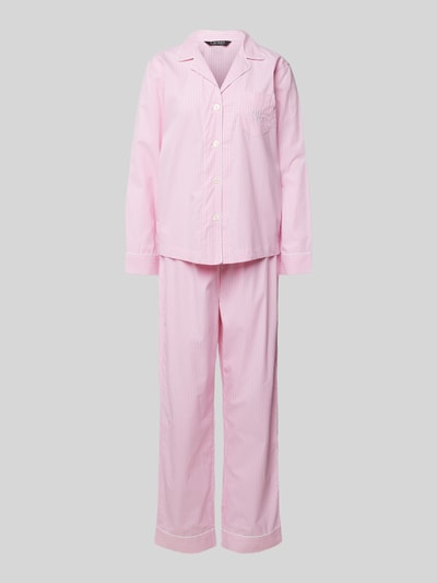 Lauren Ralph Lauren Pyjama mit Brusttasche Rosa 1