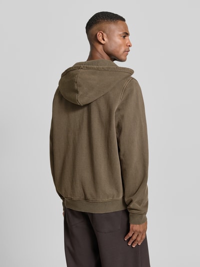 Samsøe Samsøe Sweatjacke mit Kapuze Modell 'SAPIET' Dunkelbraun 5