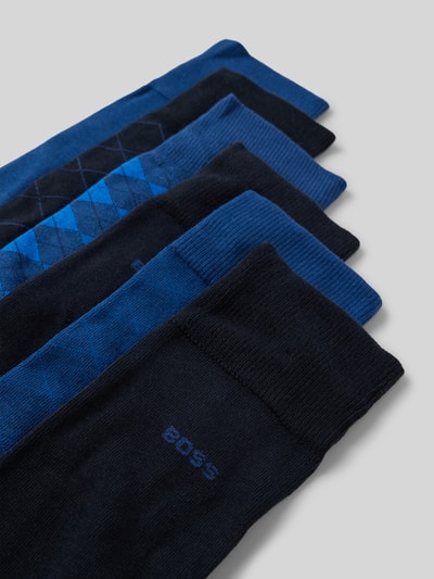 BOSS Socken mit Label-Stitching im 6er-Pack Marine 2