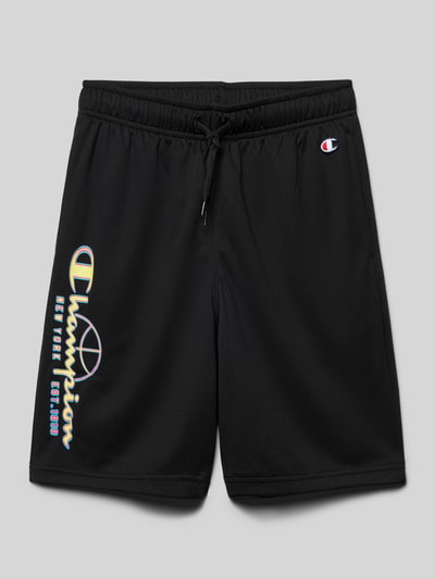 CHAMPION Sweatshorts mit Logo-Print Black 1