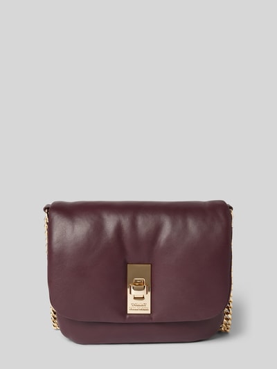 Tommy Hilfiger Crossbody Bag aus Schafsnappa mit Label-Detail Bordeaux 1