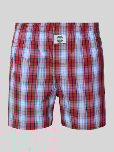 Deal Boxershort met elastische band en labelpatch Rood - 1