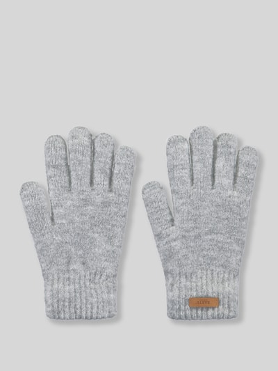 Barts Handschuhe mit Label-Patch Modell 'Witzia' Silber Melange 1