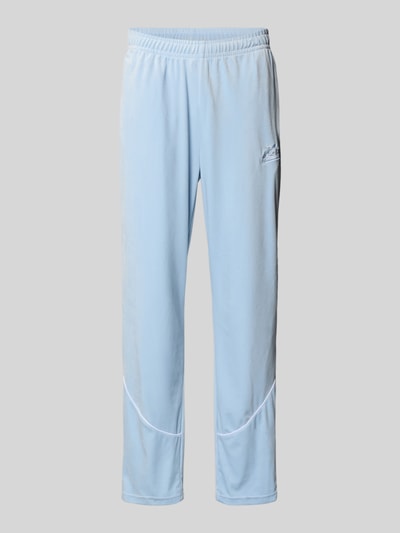 KARL KANI Sweatpants mit Label-Stitching Hellblau 2