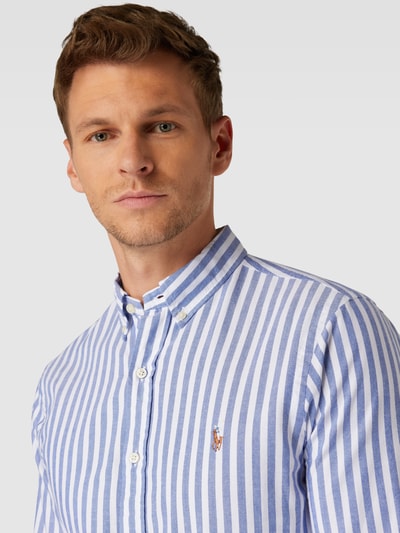 Polo Ralph Lauren Koszula casualowa w paski Granatowy 3
