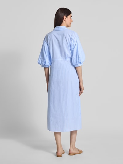 Rich & Royal Midi-jurk met strikceintuur Blauw - 5