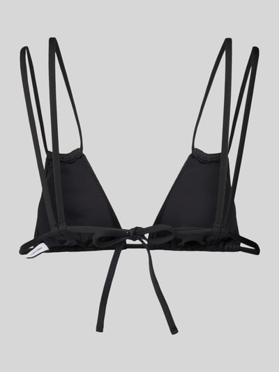 Calvin Klein Underwear Bikinitop met structuurmotief, model 'TRIANGLE' Zwart - 3