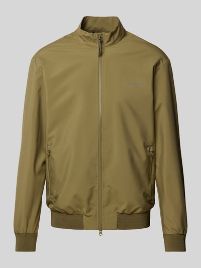 Knowledge Cotton Apparel Softshell-jack met ritszakken, model 'NORDENVIND™' Olijfgroen - 2