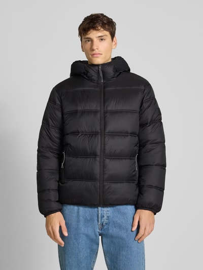 Tommy Jeans Regular Fit Steppjacke mit Kapuze Black 4