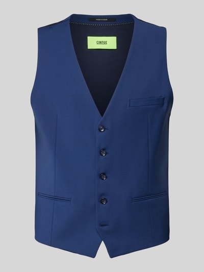 Cinque Anzugweste mit V-Ausschnitt Modell 'Castello' Blau 1