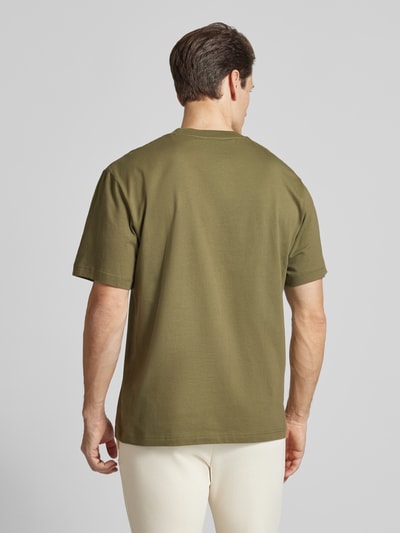 Lacoste T-shirt z naszywką z logo Oliwkowy 5