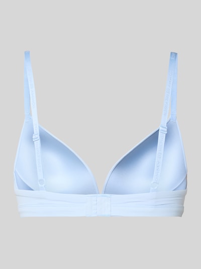 Produktfoto, Triangel-BH mit vorgeformten Cups von TOMMY HILFIGER, Optik: Unifarben, Cup-Detail: Vorgeformt, Hakenverschluss, Trägerform: Spaghettiträger, glatte Oberfläche, hellblau