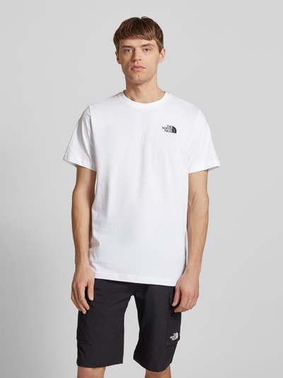 The North Face T-Shirt mit Label-Print Weiss 4