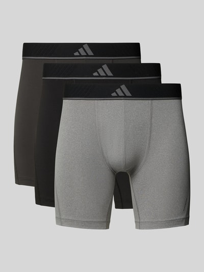 adidas Sportswear Boxershort met elastische band met logo in een set van 3 stuks Antraciet - 1
