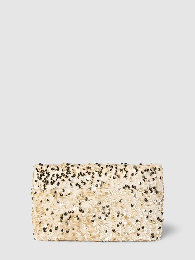 Abro Leren clutch met strik met strass-steentjes Goud gemêleerd - 5