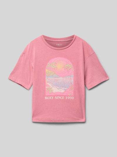Roxy T-Shirt mit Rundhalsausschnitt Modell 'SUN FOR ALL SEASONS' Pink 1