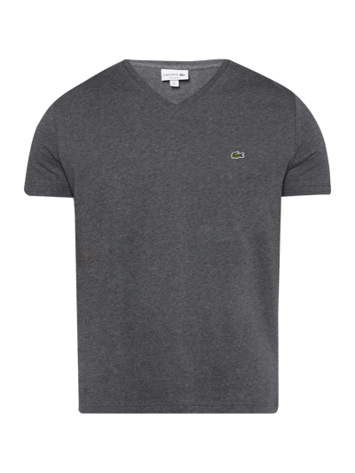 Lacoste T-Shirt mit V-Ausschnitt Anthrazit 2